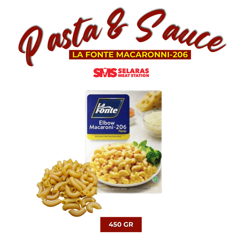 

La Fonte Macaroni-206 Pasta Macaroni 450 gram Tangerang Selatan