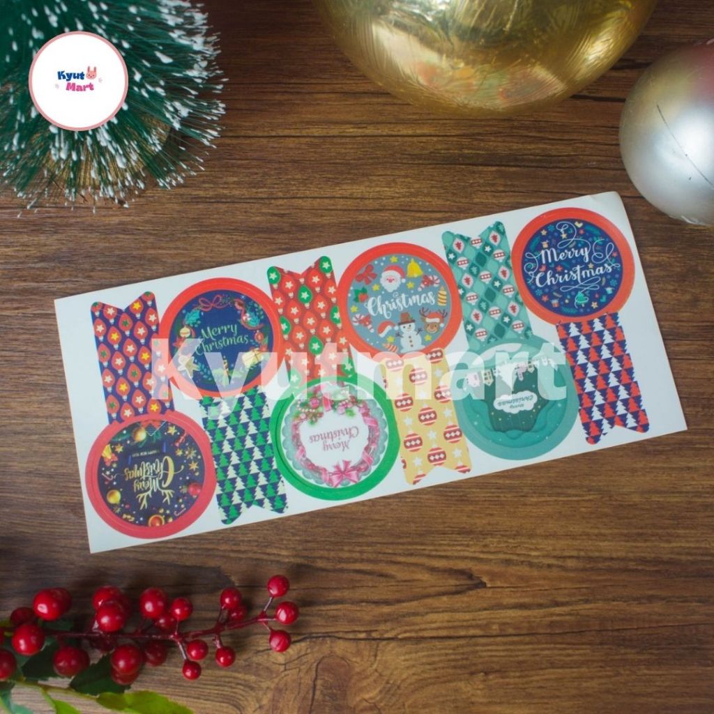 

Sticker Toples Natal | Stiker Natal Merry Christmas | Sticker Bulat | Sticker Kemasan Parcel | Sticker Hampers
