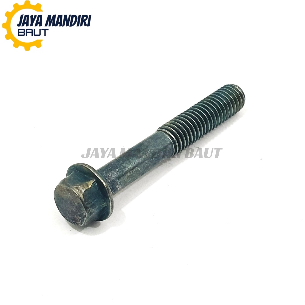 Baut Blok CVT M6 X 45 Kunci 8 Ulir 10 Flange Bolt 6X45 Hijau Panjang 45mm