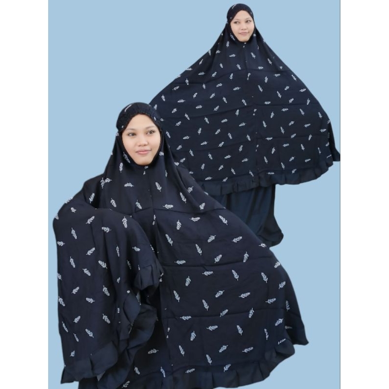 MUKENA TRAVEL MOTIF BAHAN RAYON PREMIUM TALI+LINGKAR KARET BAGUSAN