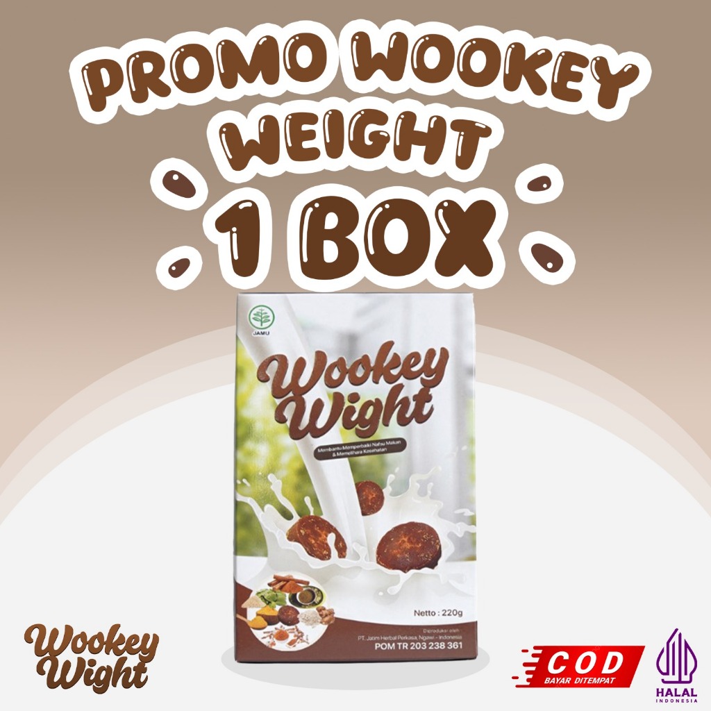 

PROMO NEW Wookey Weight - Susu Penambah Berat Badan Paket Isi 1 Box