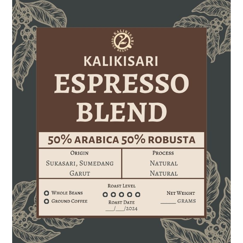 

[Kiloan] Kalikisari Spesial Blend Arabika Robusta - Espresso Blend - 1kg
