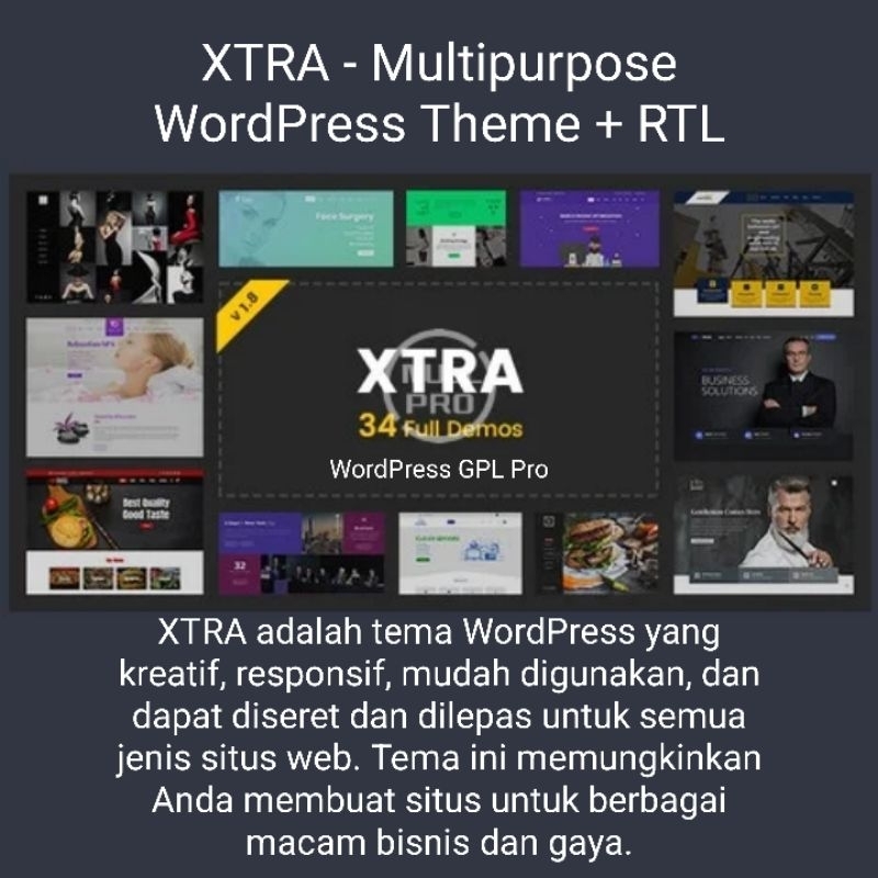 XTRA - Multipurpose WordPress Theme + RTL WordPress Plugin Theme