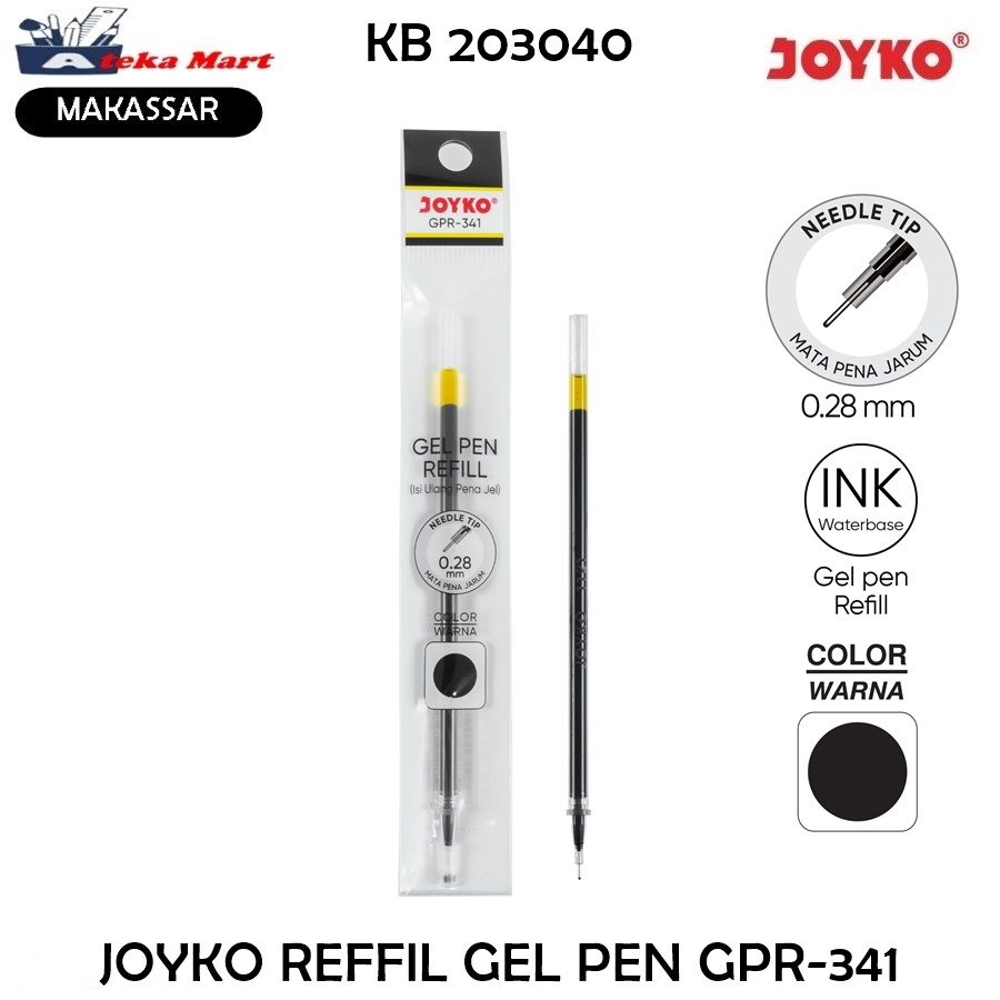 

[PCS] JOYKO REFILL GEL PEN GPR-341 MATA JARUM 0.28MM ISI PEN