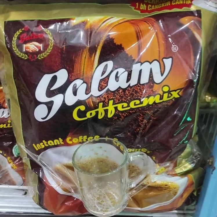 

Salam coffeemix kopi instan 3in1 berhadiah gelas 20gr x 100s ffz