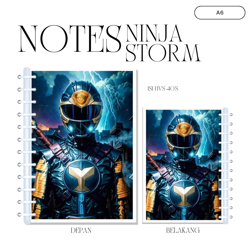

A6 NOTES NINJA STORM (ISI 40 HVS + COVER LAMINASI 2 SISI) BUKU NOTE NOTEBOOK JPOP ANIME JAPAN JEPANG PREMIUM MURAH UNOFFICIAL BLUE CRIMSON GREEN NAVY RED YELLOW READY STOCK !