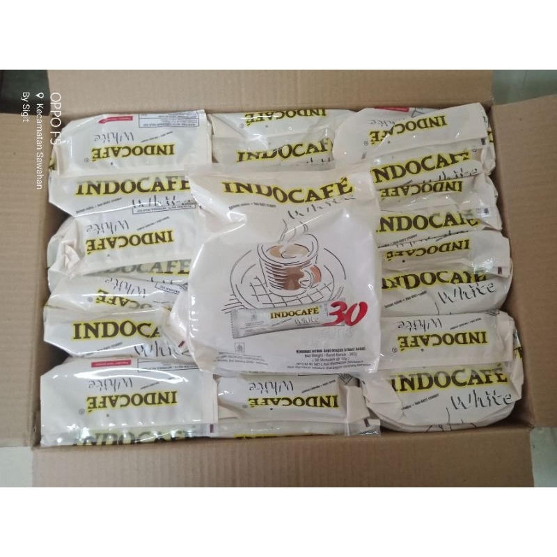 

Indocafe White (Instan Coffe + Non-Dairy Creamer) 12 pack x 30 stick x 12gr