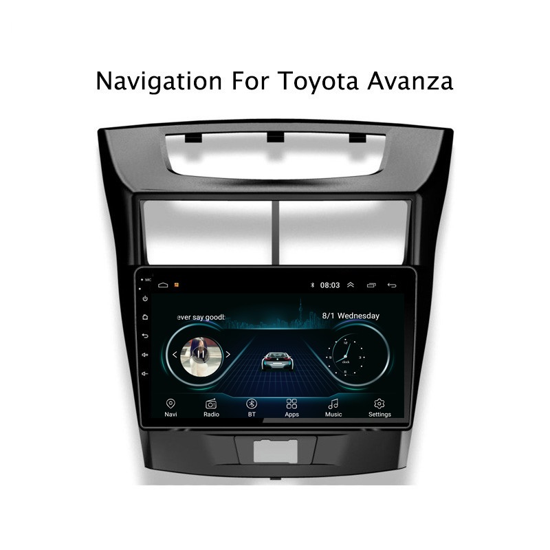 IPS Screen 9inch Android 13 2G RAM 32G ROM Car Head Unit for Toyota Avanza 2013 2014 2015-2018