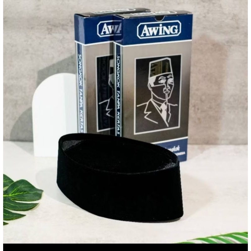 PECI AWING/SONGKOK HITAM AWING AC UK 7,8,9,10 TINGGI 10