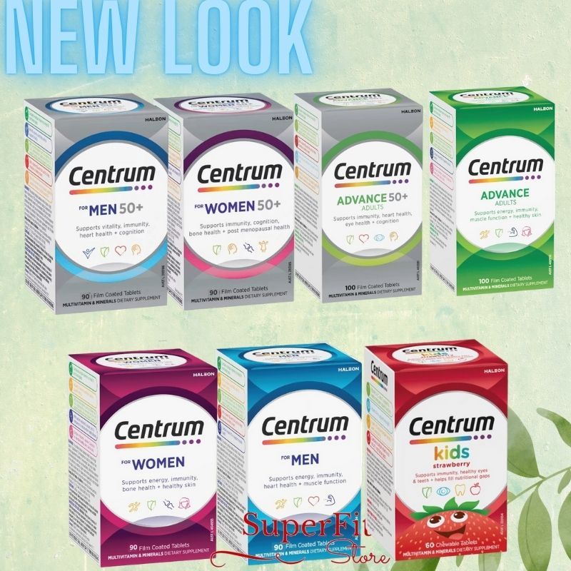 Centrum Advance Advance 50+ 50 Plus Women Men Women 50+ Men 50+ Kids