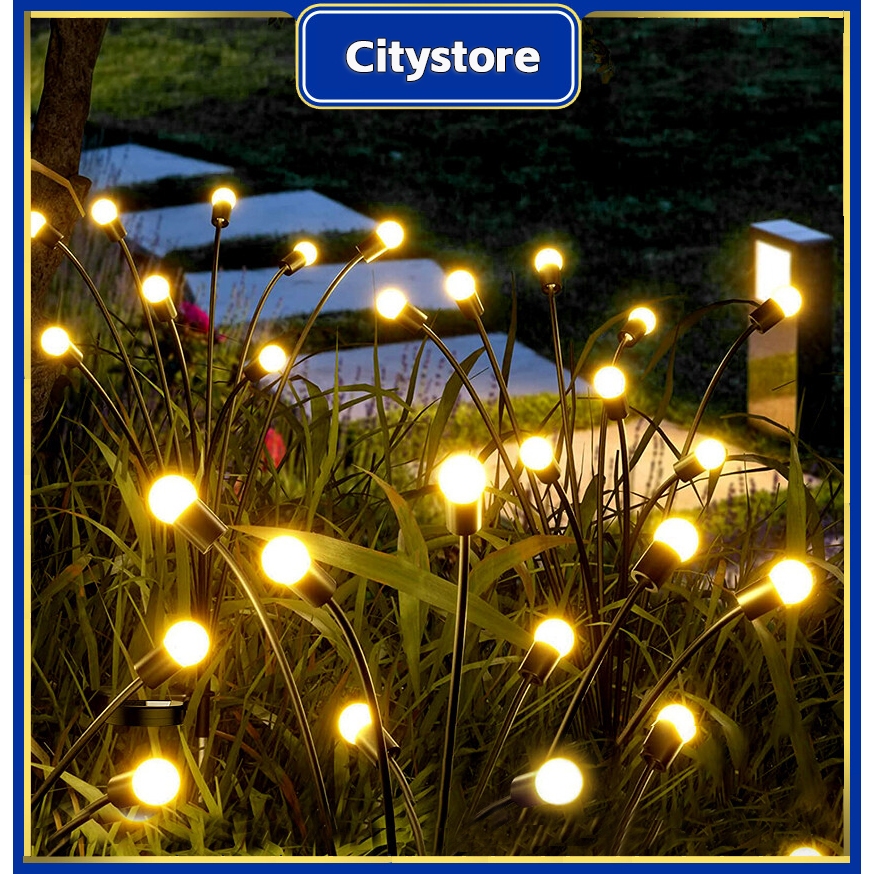 Citystore Lampu Taman Solar 8 Led Outdoor Dekorasi Taman Solar Firefly Led Garden Lamp Kembang Api F