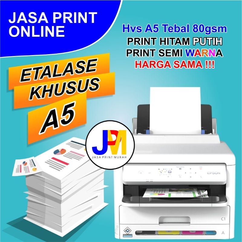 

JASA PRINT/CETAK HVS A5 80gsm