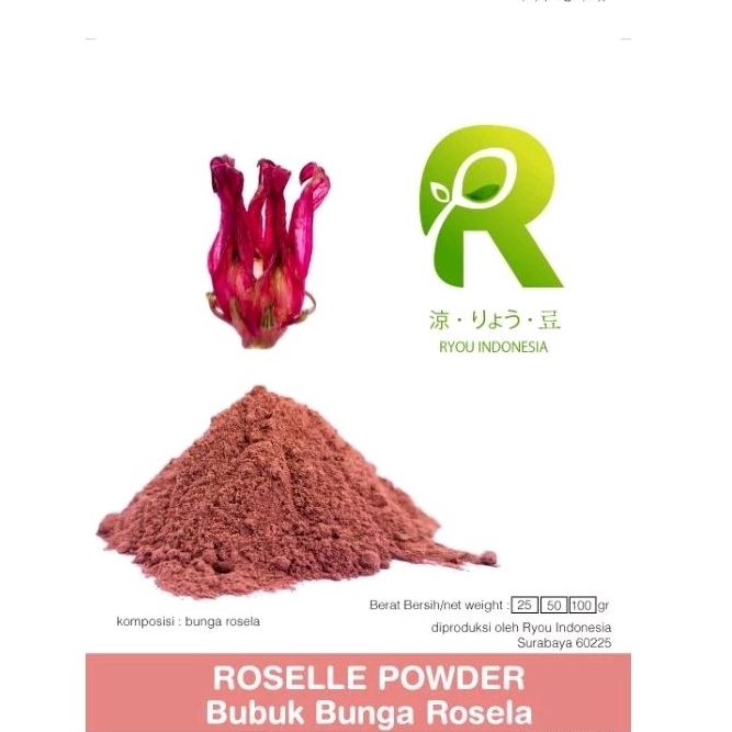 

Roselle Powder - Bubuk bunga rosela / rosella