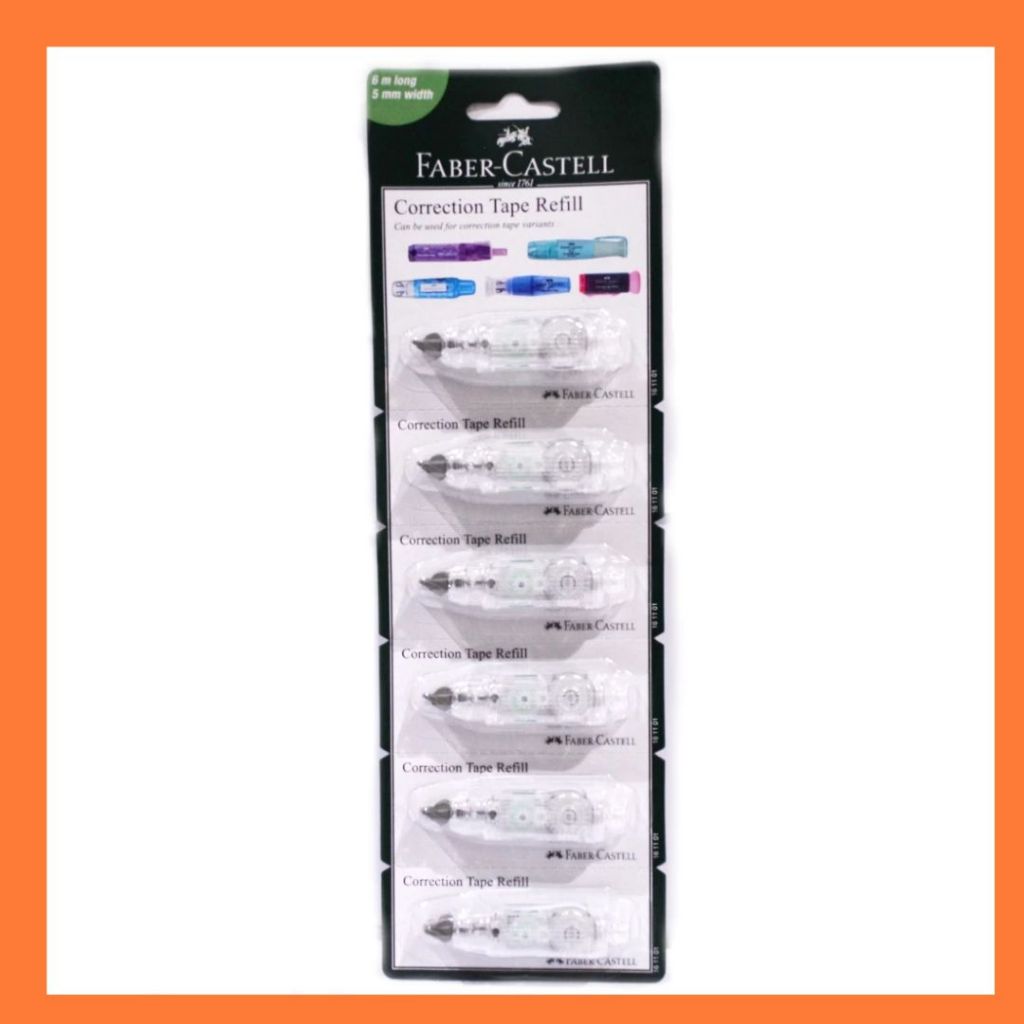 

Faber Castell Refill Correction Tape Set ISI 6 161101