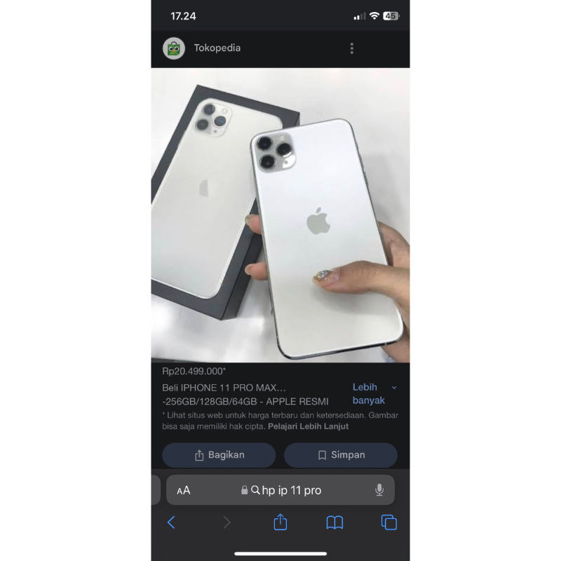 IP 11 Pro 256GB white ex ibox