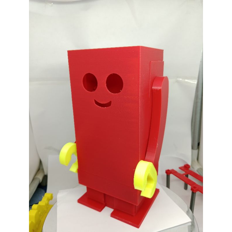 

tempat pensil unik bentuk robot kotak (kotak pensil, tempat pena)
