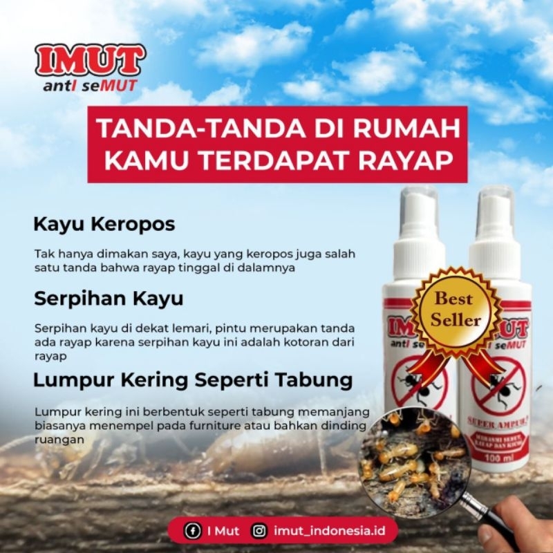Anti Semut/IMUT/Super ampuh mengusir semut,kecoak, rayap dll/original 100ml