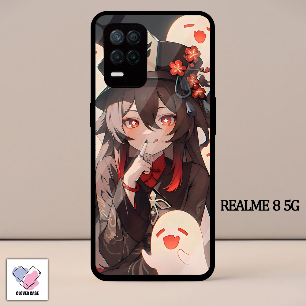 [AM57]  Case Glossy Case | REALME 8 5G | CASE KEKINIAN LUCU |  Casing Hp Kilau Motif HU TAO