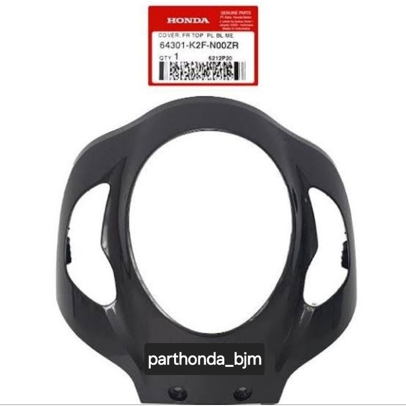 64301-K2F-N00ZR Cover FR Top PL BL ME PANEL DEPAN SCOOPY 2021 GREY COVER DEPAN SCOOPY K2F GREY PANEL