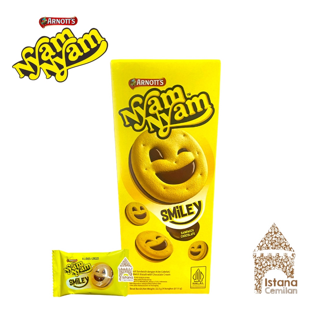 

Nyam Nyam Smiley Sandwich Chocolate Box Mini 22,5 Gram