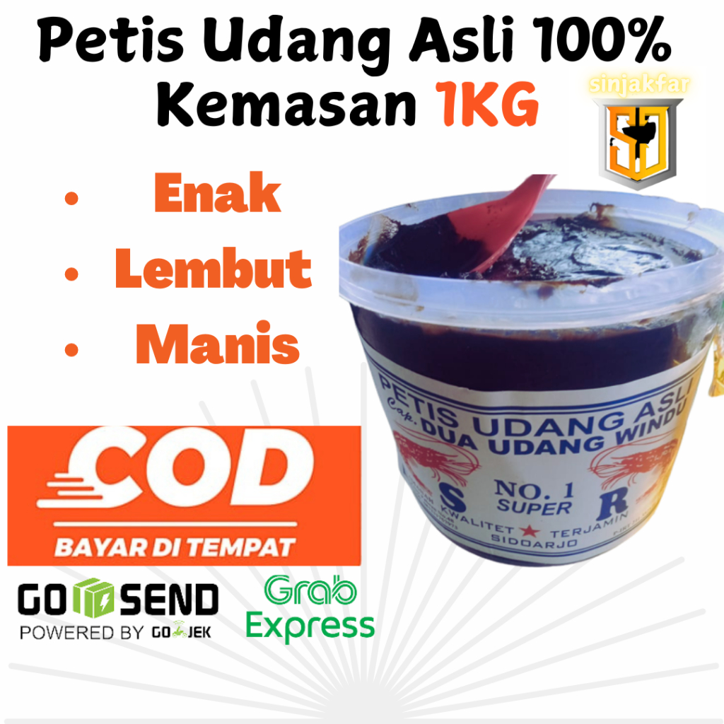 

Petis Manis Nomor 1 Kemasan 1Kg Udang Windu Asli 100% Dijamin Enak Banget