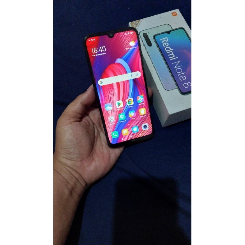 xiaomi note 8 redminote 8 ram 4gb 64gb fulset lengkap murah net hp bekas murah