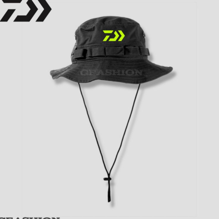 Produk Terbaik  Topi Rimba Daiwa Fishing  Jungle Hat Fishing Hat Pria Wanita Dewasa Logo Daiwa