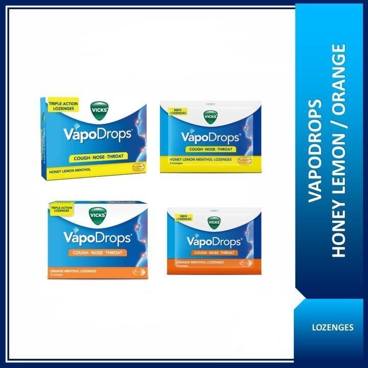 VICKS VapoDrops + Cough, Nose, Throat