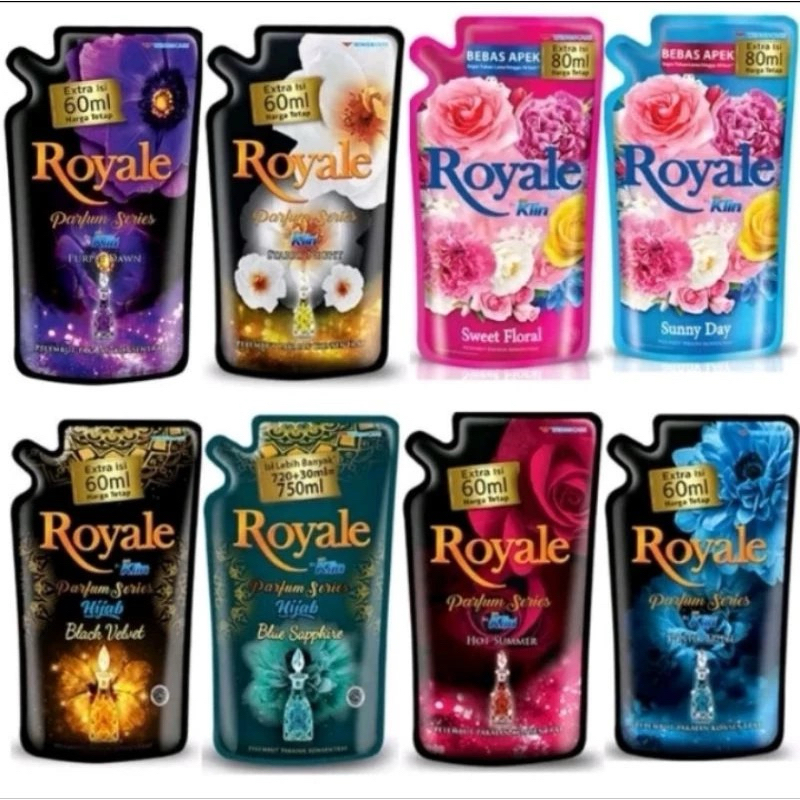 Royale Pelembut Pewangi Pakaian 720ml/680ml