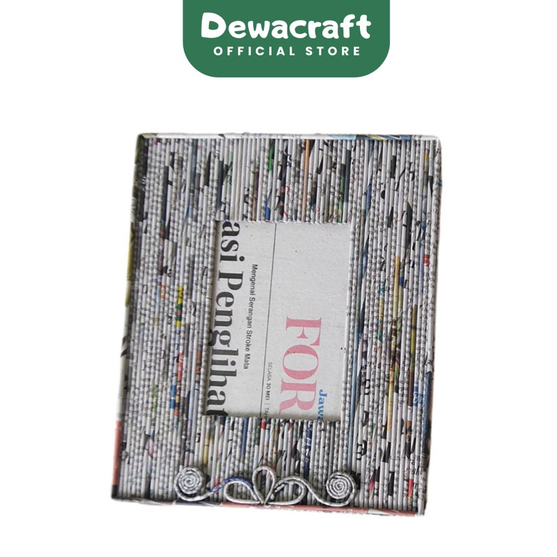 Pigora Foto dari Koran | Tempat Foto Koran | Kerajinan Tangan Pigora