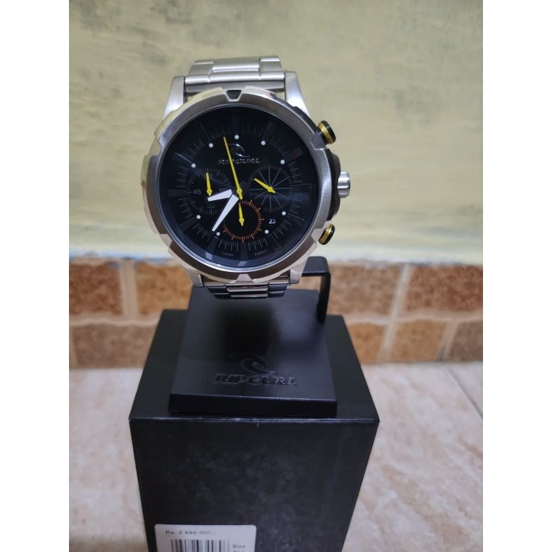 jam Maverick chrono silver black Ripcurl original