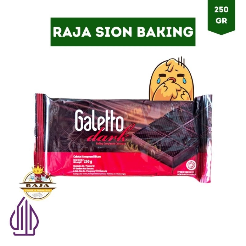 

Cokelat Galetto Compound Dark 250gr - HITAM