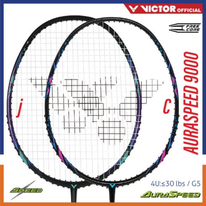 RAKET BADMINTON VICTOR AURASPEED 9000 / ARS 9000 Original