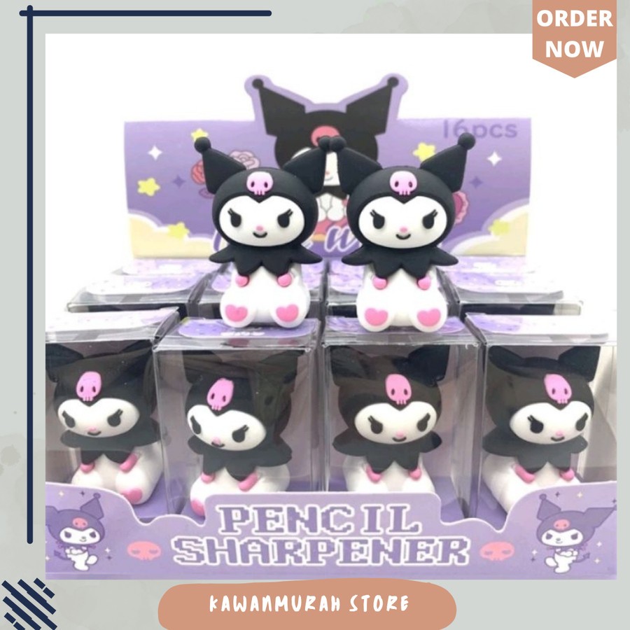 

Rautan Pensil Kuromi Melody /Serutan Karakter Sanrio Cinnamonroll - Kuromi