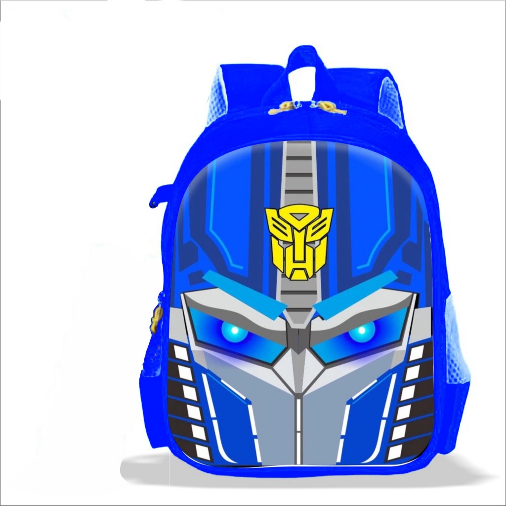 Tas Anak Karakter Transformer - Tas Anak Sekolah Laki - Ransel Anak Sekolah Tk sd paud Ngaji