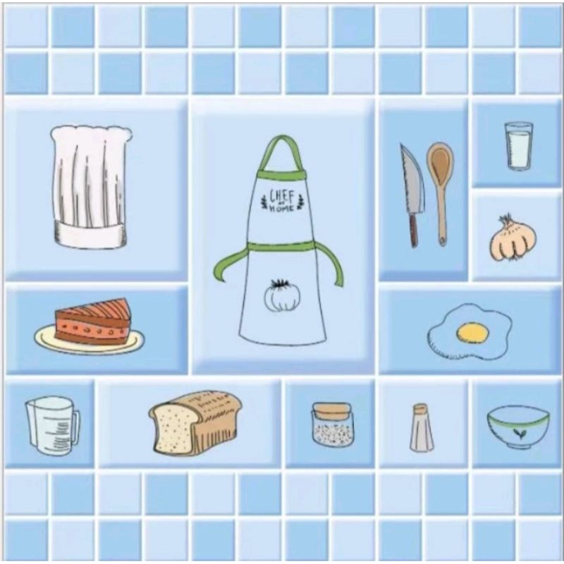 Stiker Dinding dapur/Stiker Anti minyak/stiker Dinding/Stiker dinding dapur anti minyak