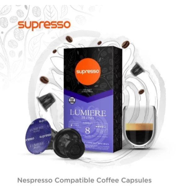 

Supresso LUMIERE Low Acid Coffee Capsule Nespresso Compatible Kapsul