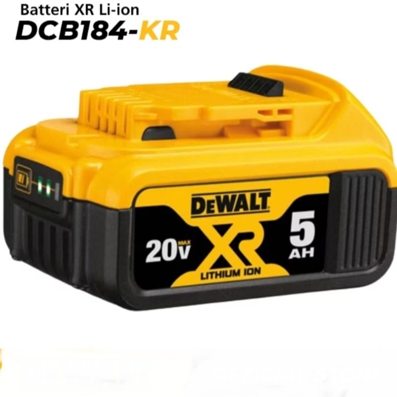 Dewalt baterai 20V 5AH Original Dewalt DCB184 battery