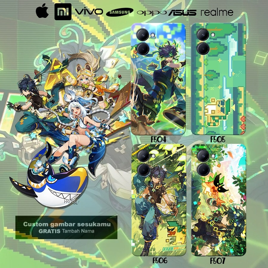 Case casing Kinich Mualani Kachina Genshin Impact (semua tipe hp ) Realme Oppo Samsung Iphone Infini
