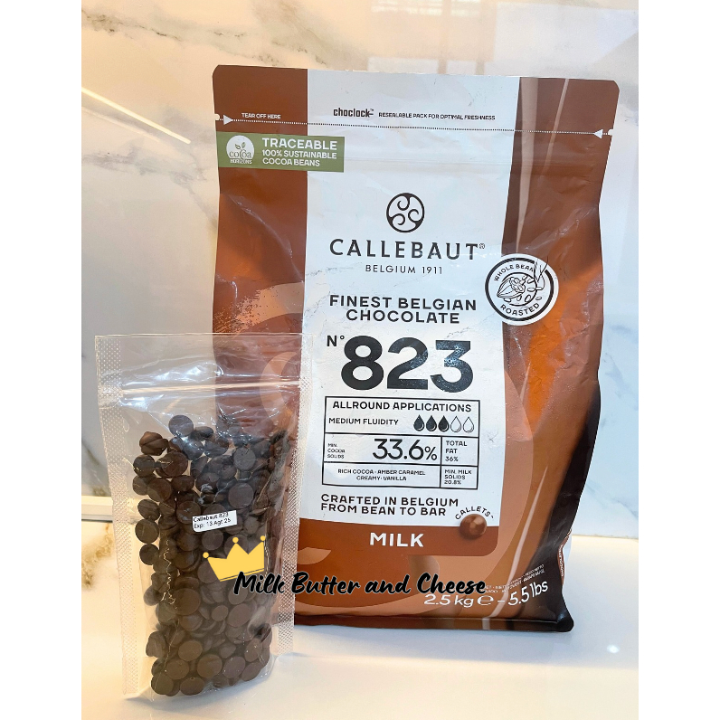 

Callebaut 823 Milk Chocolate 33.6% Callets for Baking 1kg