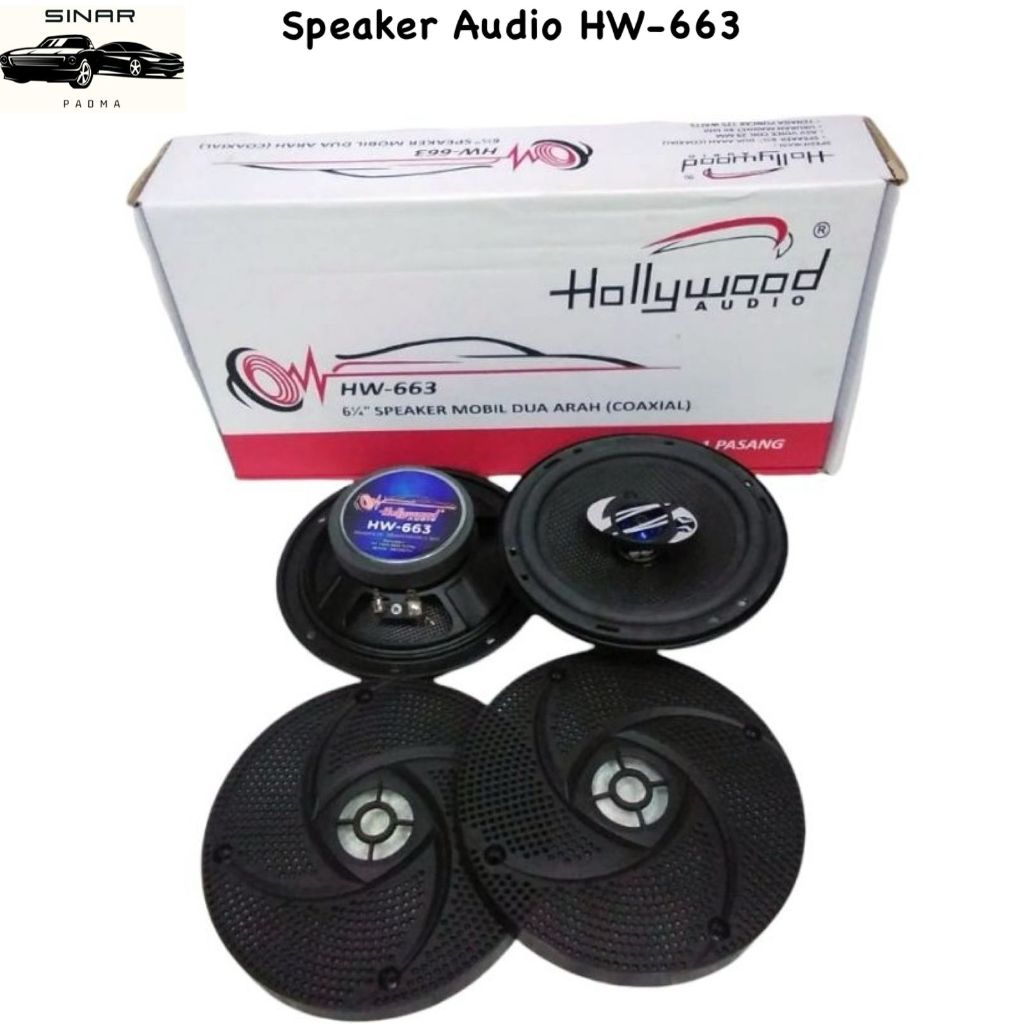 Speaker mobil Hollywood Hw 663 kualitas bagus IK4