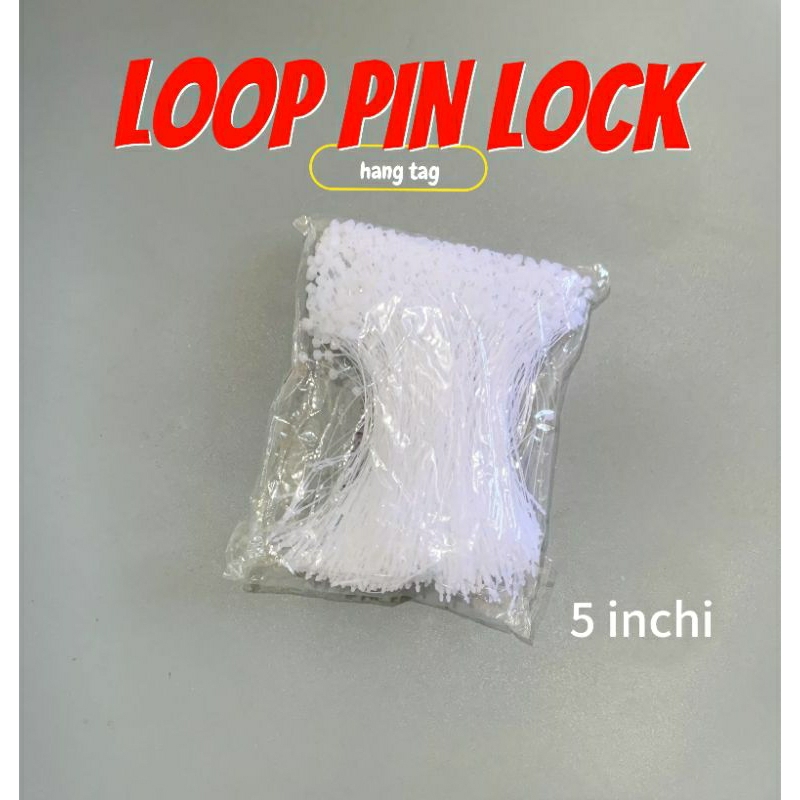 

LOOP PIN LOCK TALI HANG TAG - Putih