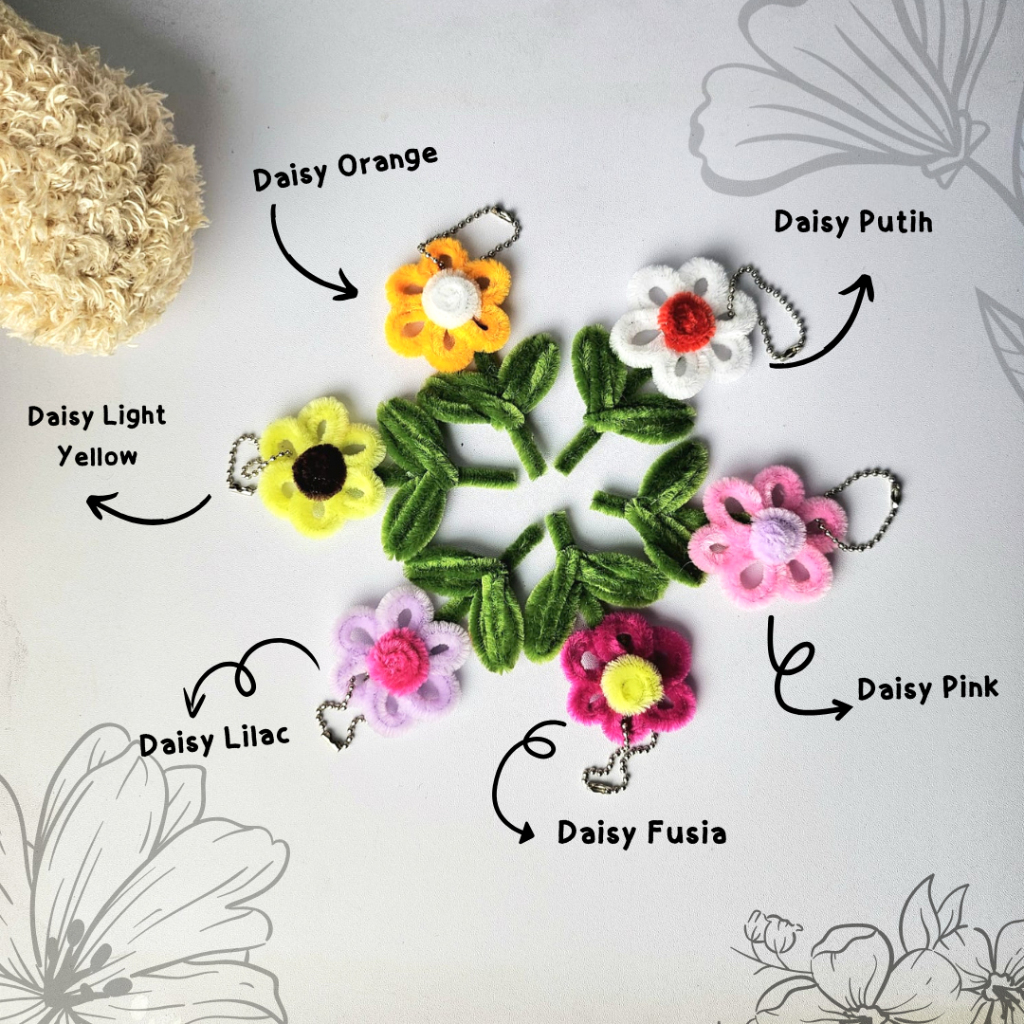 Gantungan Tas Bunga | Gantungan Lucu | Gantungan Bunga | Ziecraft