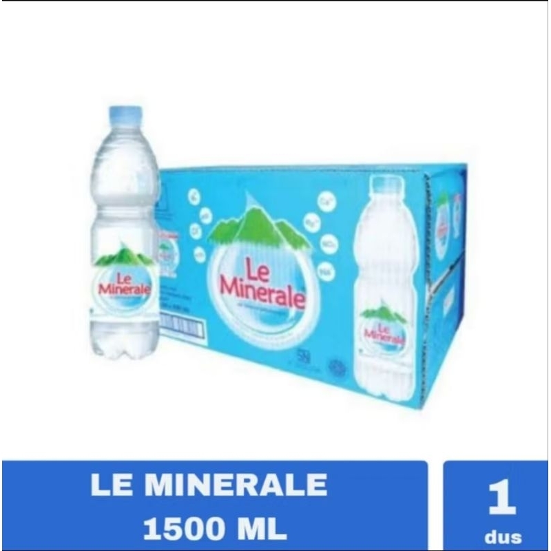 

Le Mineral Air Mineral 1500 ML 1.5 Liter 1 Dus isi 12 Botol