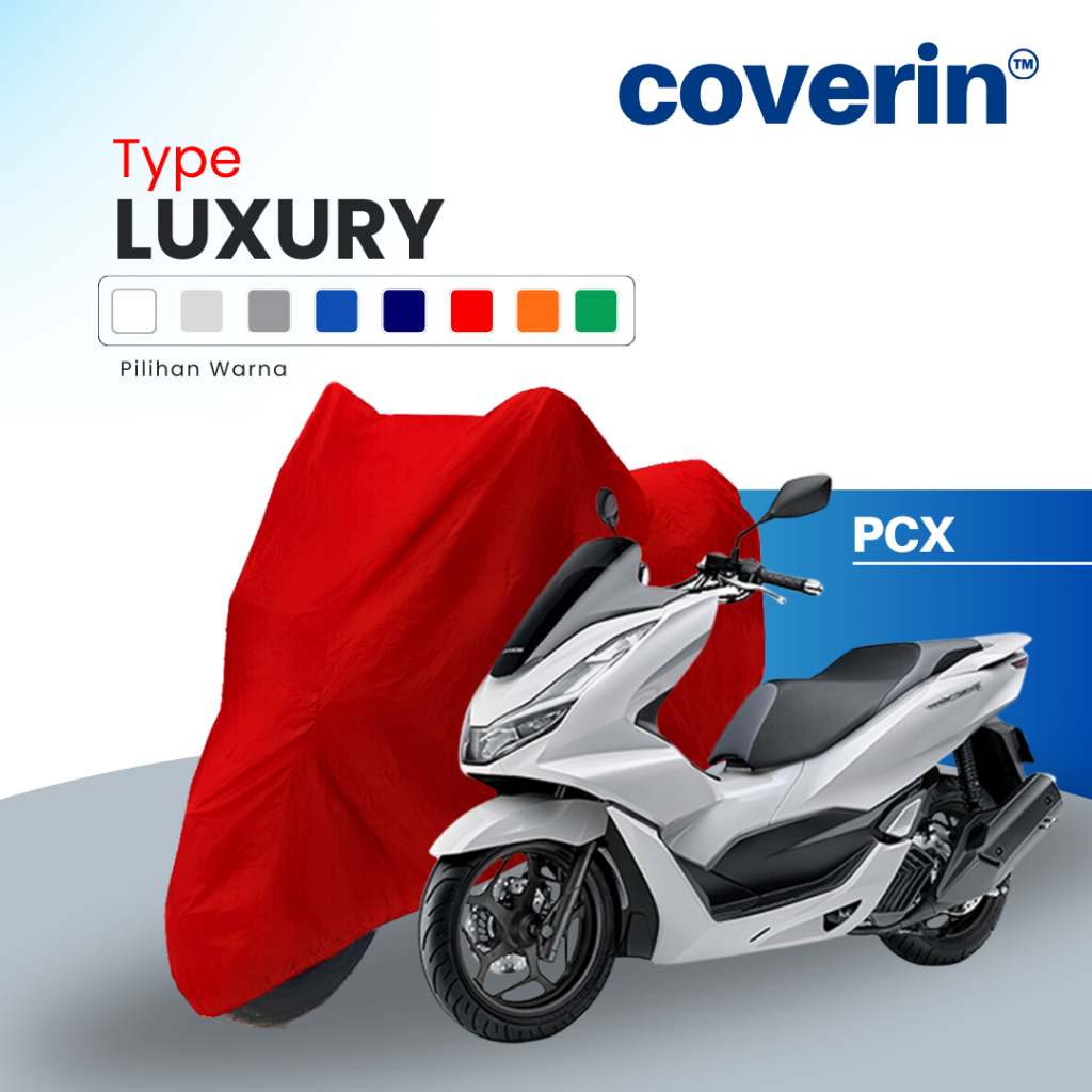 Body Cover Motor PCX Sarung Pelindung Sepeda Motor Parasut -COVERIN