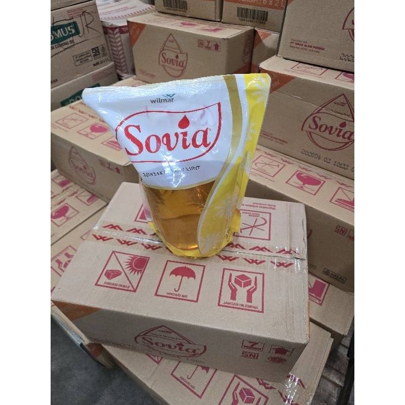 

Minyak goreng sovia kemasan 2 literx 6bungkus