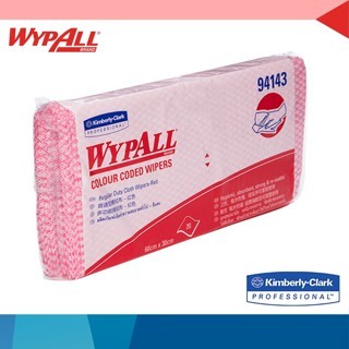 Lap Berwarna Color Code Kimberly Wypall Wipers  Merah -Case