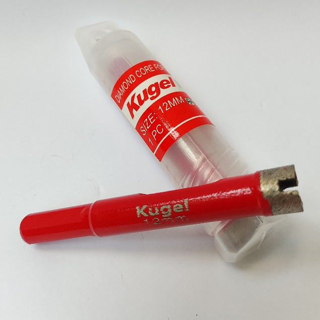 KUGEL DIAMOND CORE FOR GRANITE 12 MM, MATA BOR GRANIT, MARMER, KERAMIK