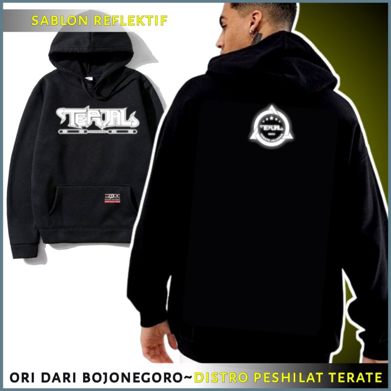 JAKET HOODIE PSHT TERJAL SIMPEL REFLEKTIF