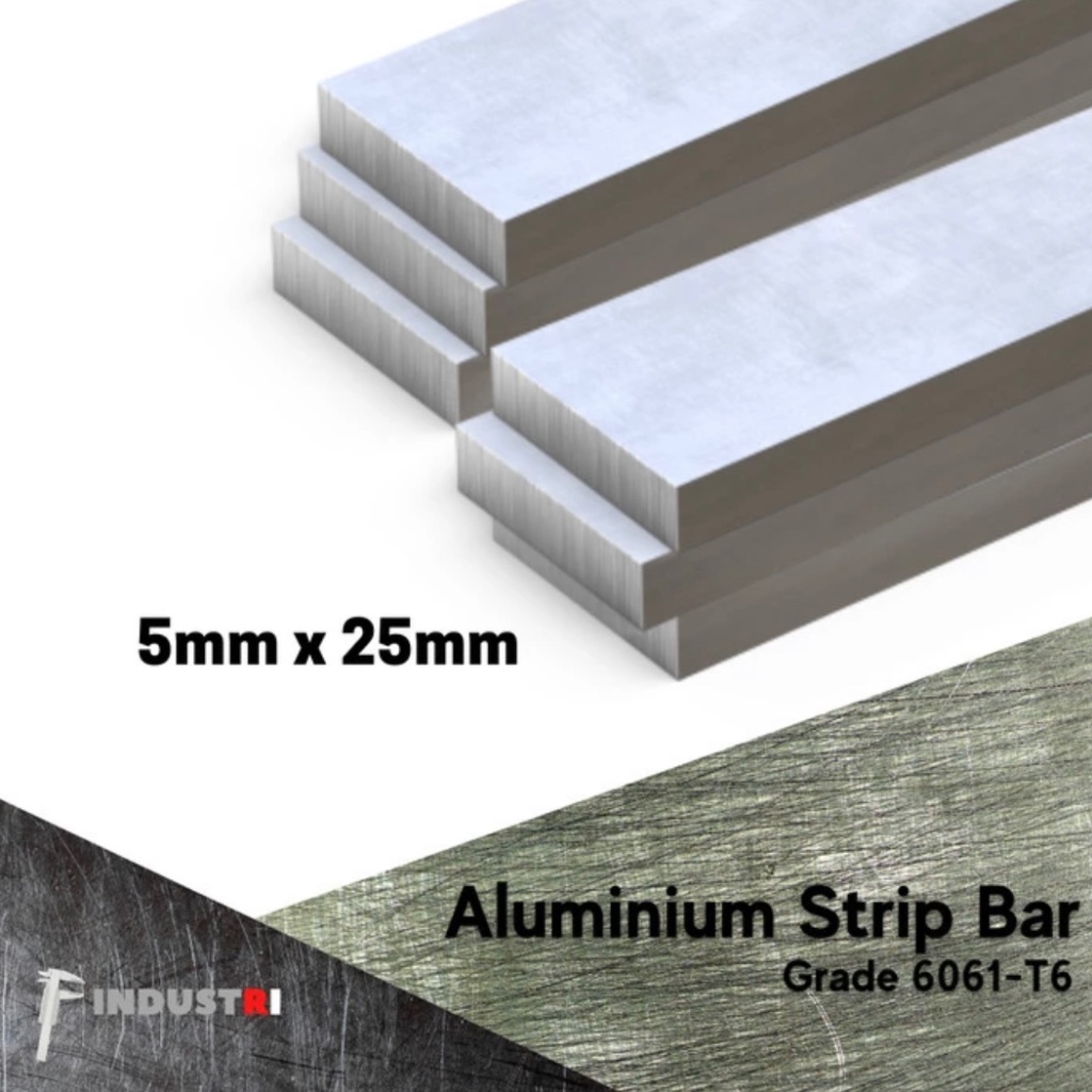Plat Strip Alumunium 5mm x 25mm | Plat Aluminium dural 6061